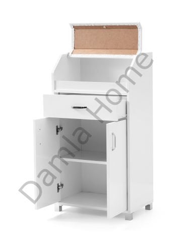 Ekmek Dolabı Büyük - Beyaz