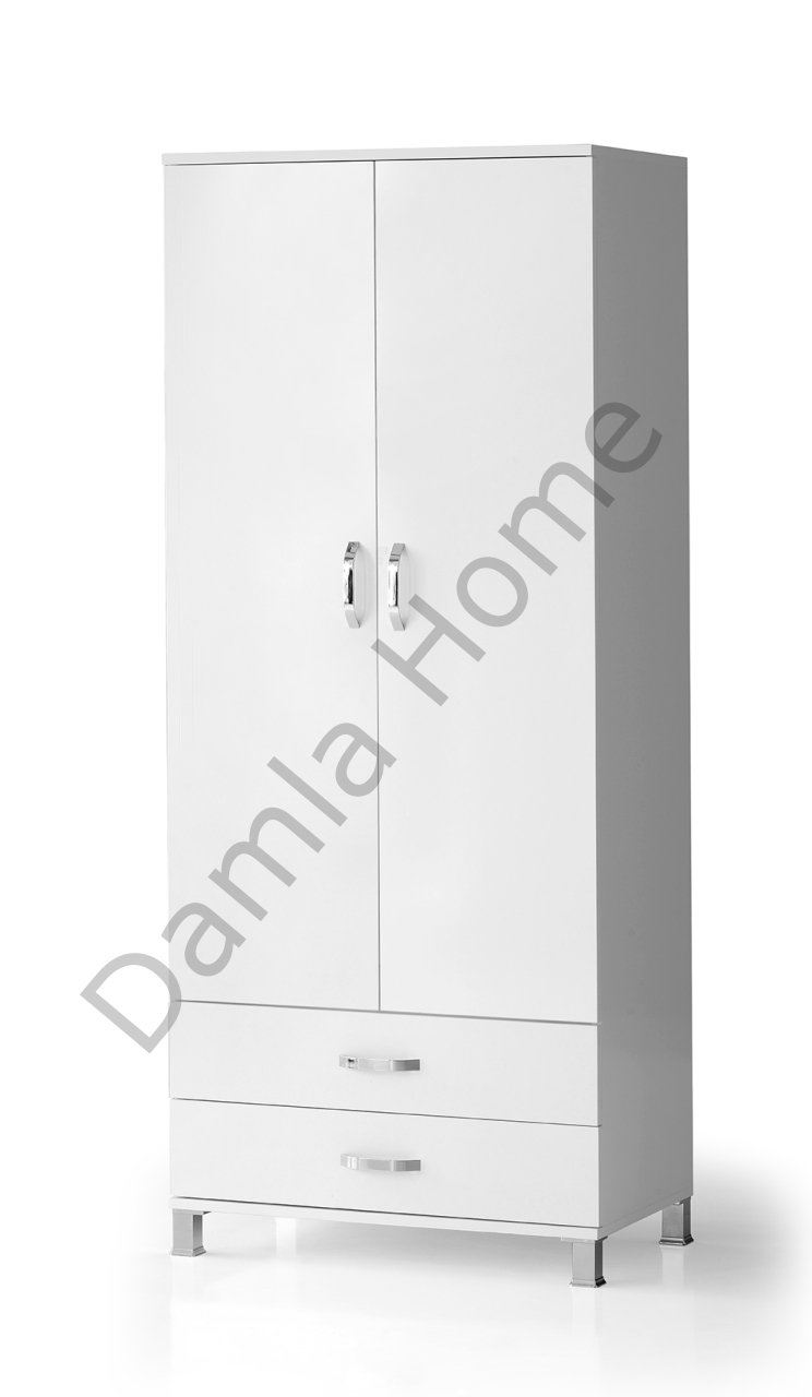 Buket İki Kapaklı Dolap - Beyaz