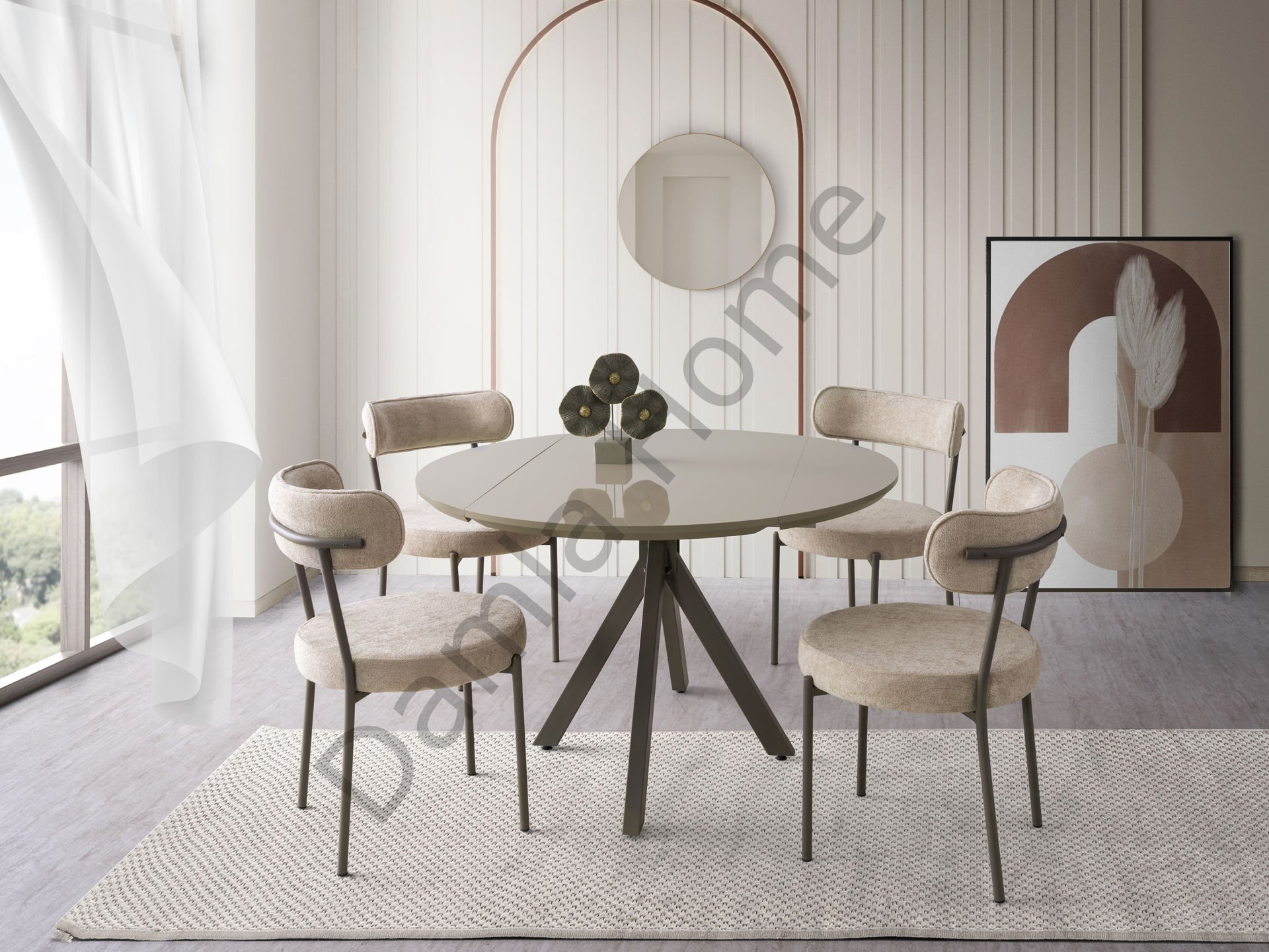 Seyhan Masa Sandalye Takımı - Cappucino