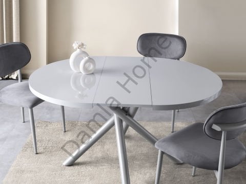 Ritim Masa Sandalye Takımı - Sis Grisi/Gri