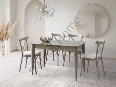 Trend Masa Sandalye Takımı - Cappucino