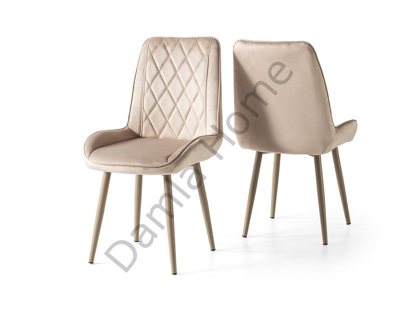 Modena Sandalye - Vizon/Cappucino (Yuvarlak Profil)