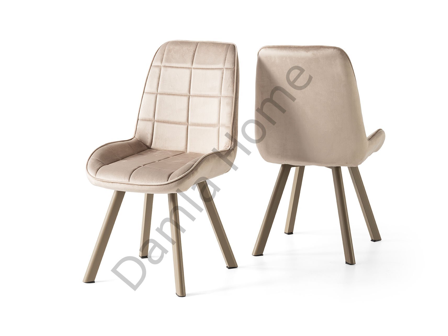 Modena Sandalye - Vizon/Cappucino (D Profil)