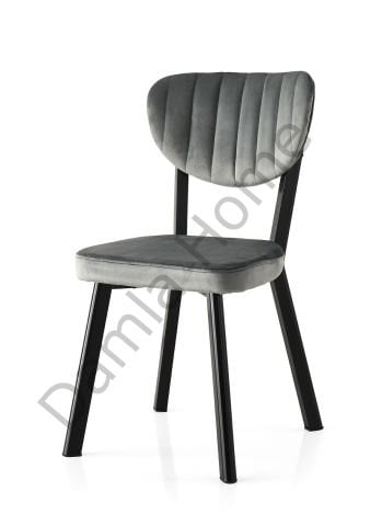 Elma Sandalye - Siyah/Gri
