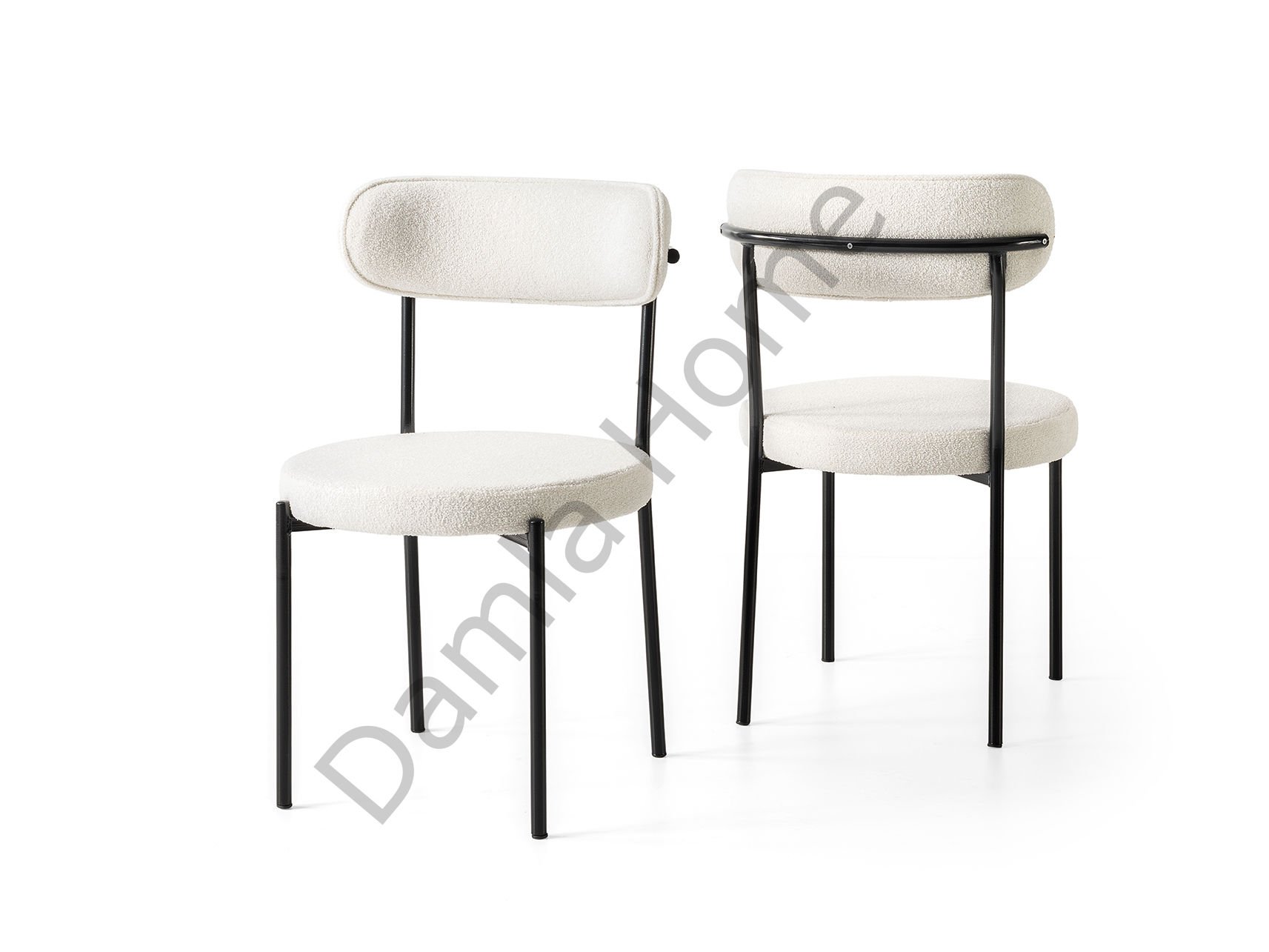 Pera Sandalye - Siyah/Beyaz