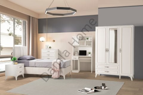 Nehir Genç Odası - Ekru (karyola ve yatak hariç)