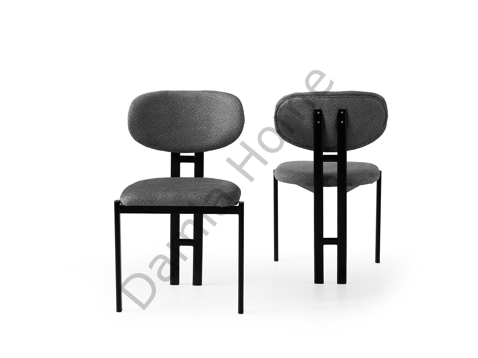 Gala Sandalye - Siyah/Gri