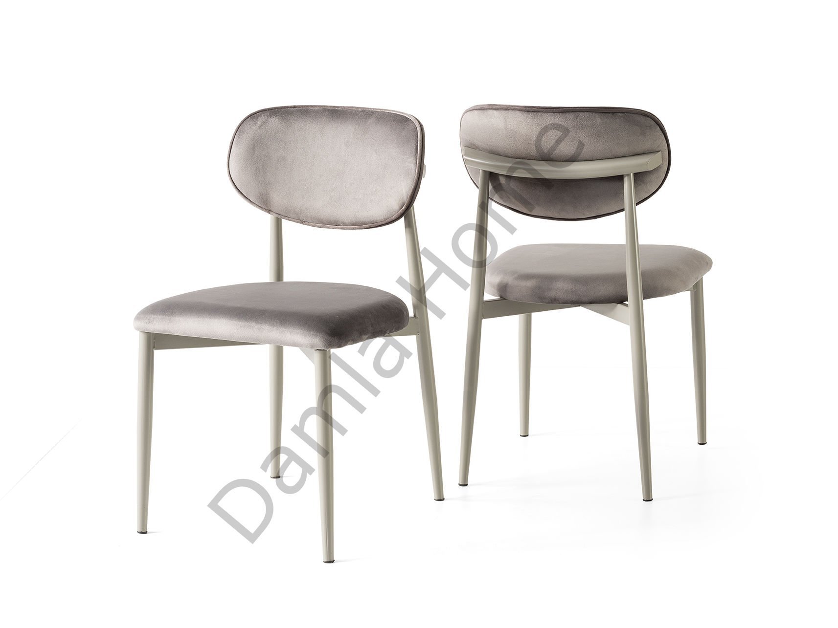 Polo Metal Sandalye - Gri/Gri