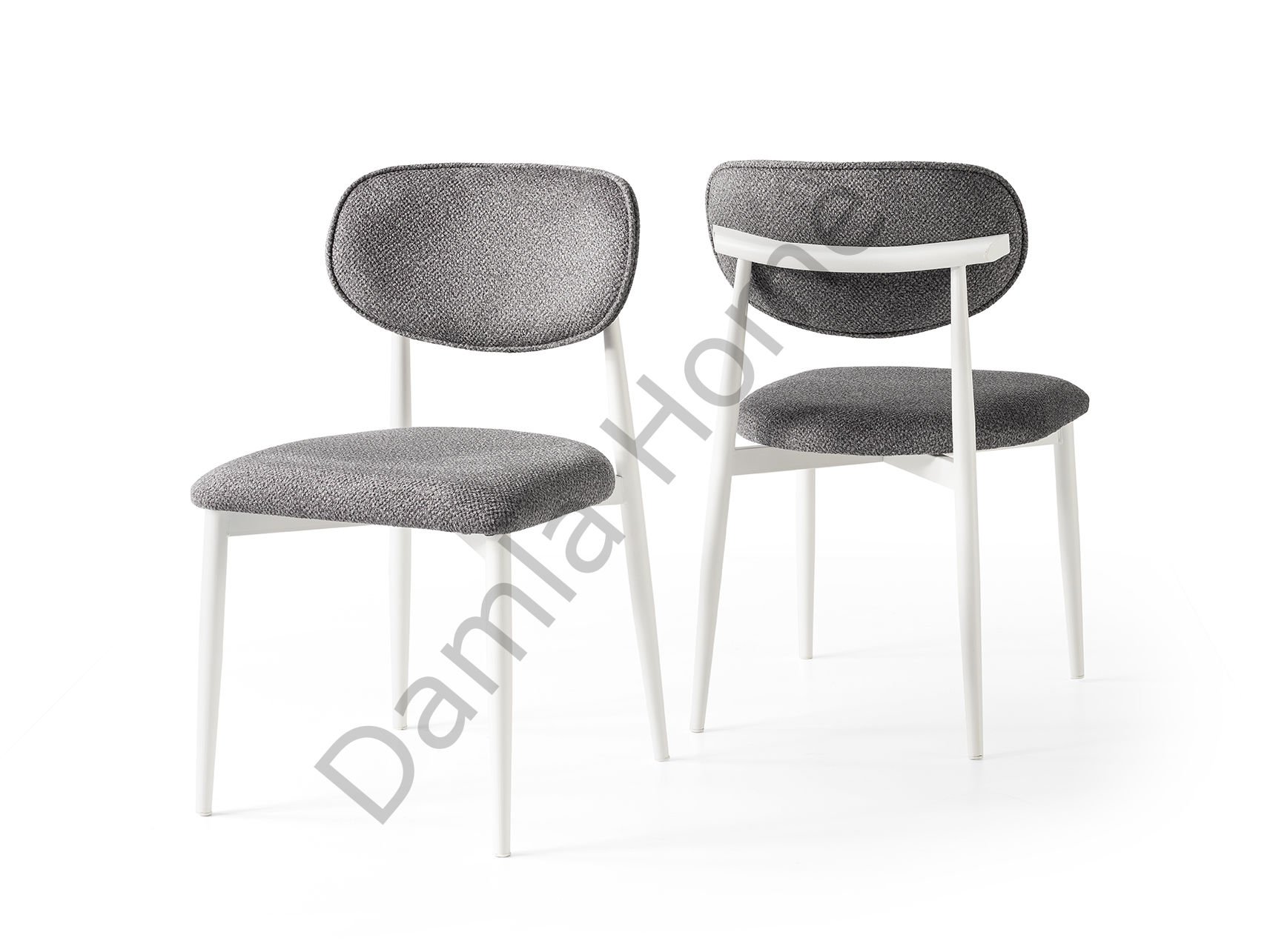 Polo Metal Sandalye - Beyaz/Gri