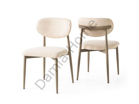 Polo Metal Sandalye - Cappucino/Krem