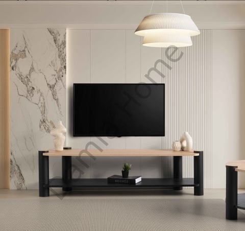 Serra Tv Ünitesi - Klimt/Senkron Siyah