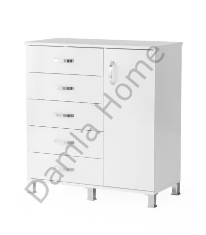 Dolaplı Şifonyer - Beyaz