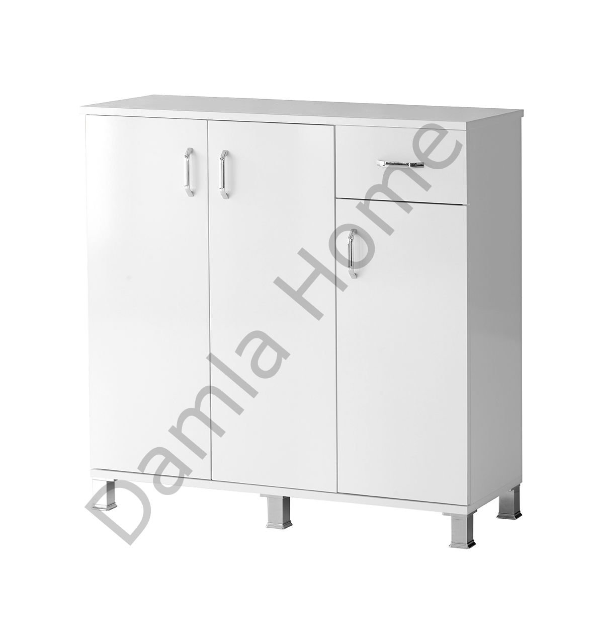 Çekmeceli Ayakkabılık - Beyaz