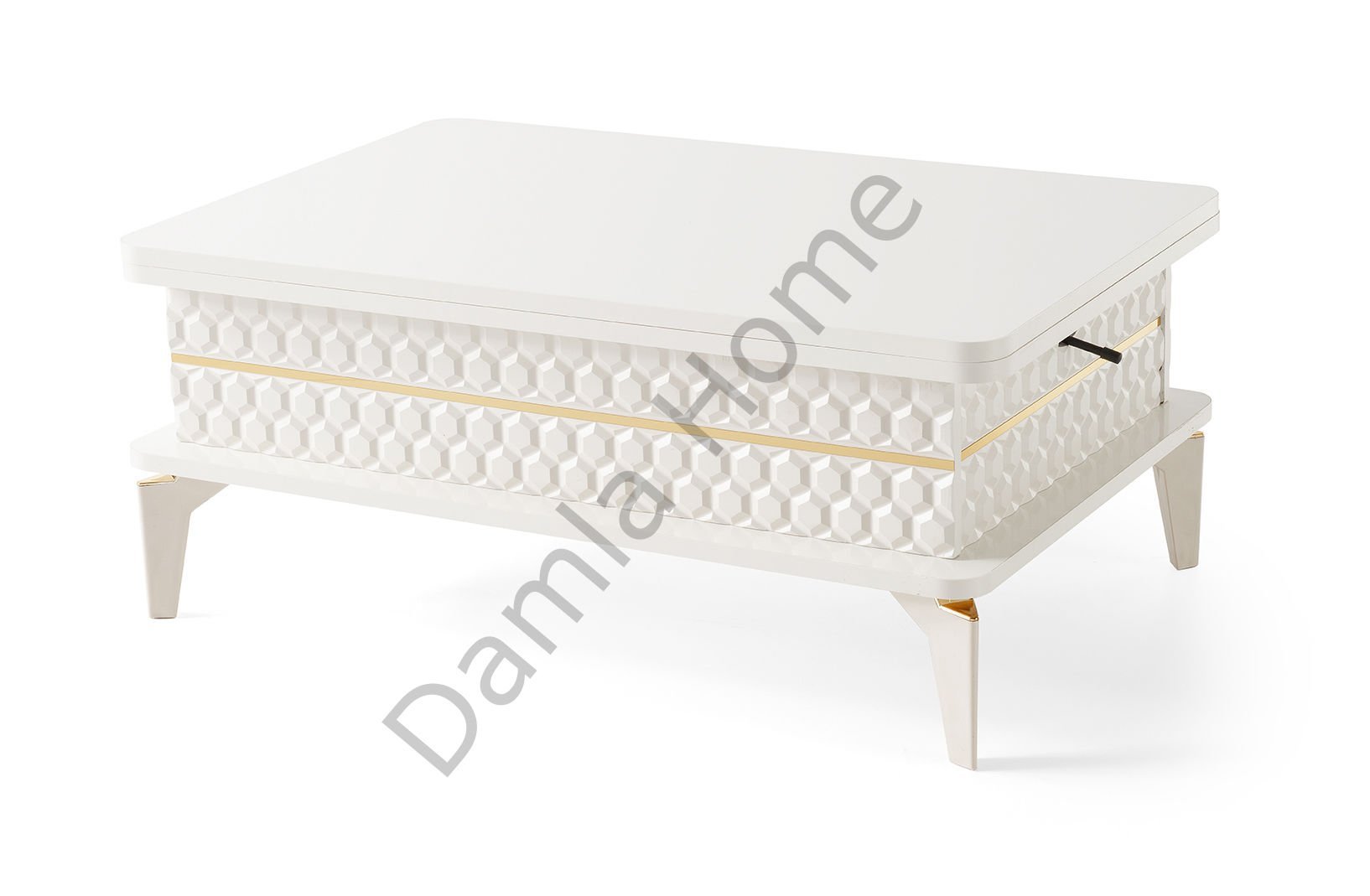 Petek Akıllı Orta Sehpa - Ekru