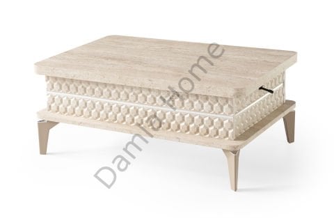 Petek Akıllı Orta Sehpa - Traverten