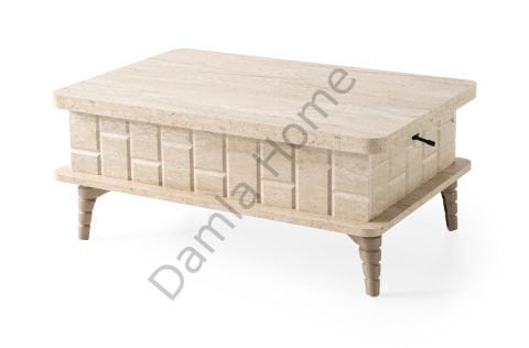 Nergis Akıllı Orta Sehpa - Traverten