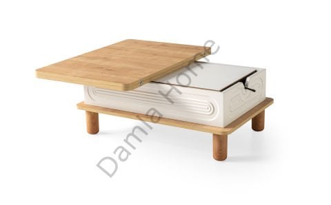 Manolya Akıllı Orta Sehpa - Safir Meşe/Ekru