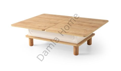 Manolya Akıllı Orta Sehpa - Safir Meşe/Ekru