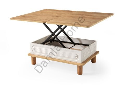 Manolya Akıllı Orta Sehpa - Safir Meşe/Ekru