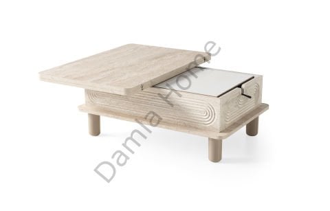 Manolya Akıllı Orta Sehpa - Traverten