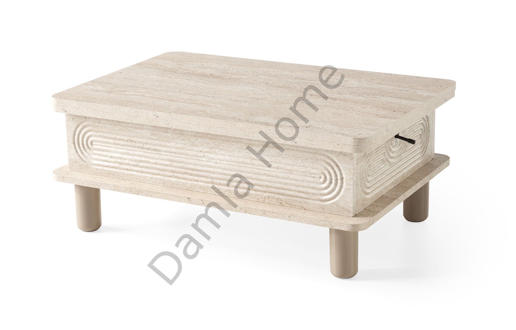 Manolya Akıllı Orta Sehpa - Traverten