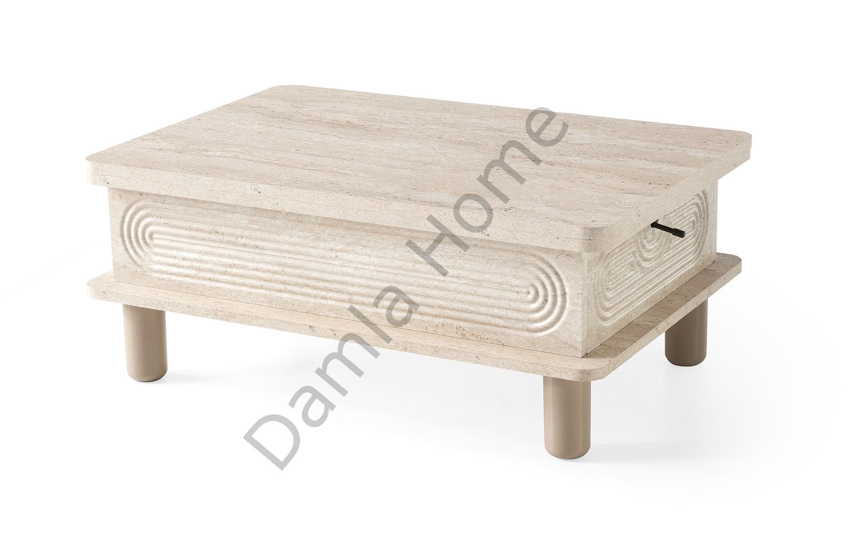 Manolya Akıllı Orta Sehpa - Traverten