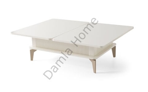 Çizgi Akıllı Orta Sehpa - Ekru