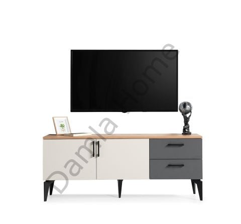 Gökçe Tv Sehpası - Çam/Bej/Antrasit