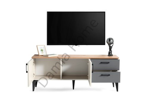 Gökçe Tv Sehpası - Çam/Bej/Antrasit