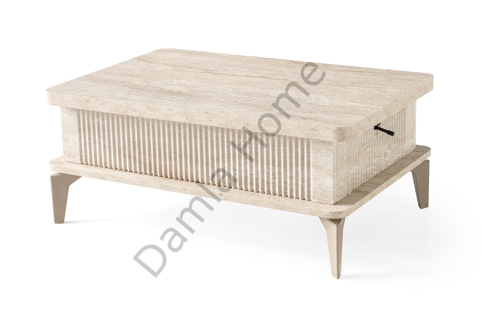 Çizgi Akıllı Orta Sehpa - Traverten