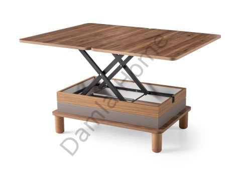 Lina Akıllı Orta Sehpa - Ceviz/Antrasit