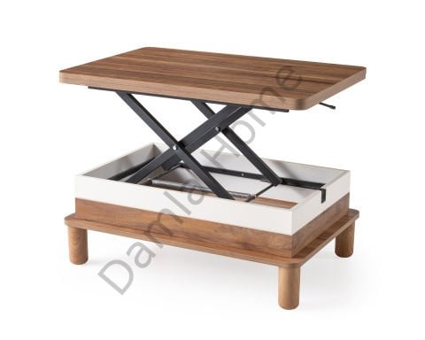 Lina Akıllı Orta Sehpa - Ceviz/Ekru