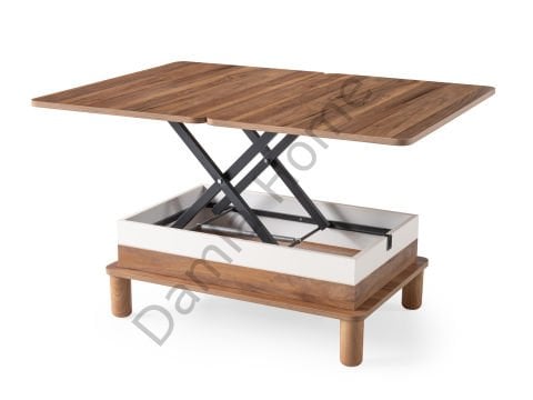 Lina Akıllı Orta Sehpa - Ceviz/Ekru