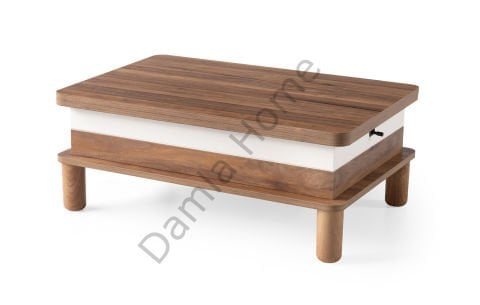 Lina Akıllı Orta Sehpa - Ceviz/Ekru