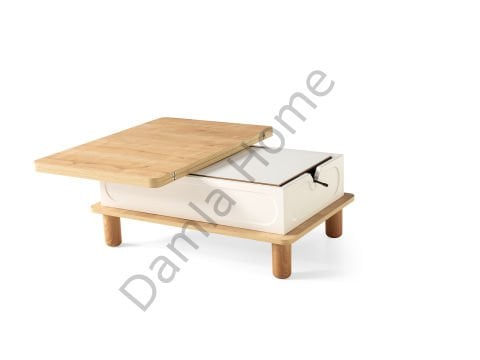 Açelya Akıllı Orta Sehpa - Safir Meşe/Ekru