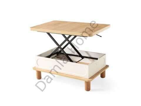 Açelya Akıllı Orta Sehpa - Safir Meşe/Ekru