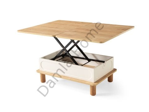 Açelya Akıllı Orta Sehpa - Safir Meşe/Ekru