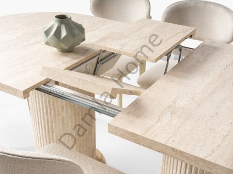 Stil Yemek Odası - Traverten/Ekru