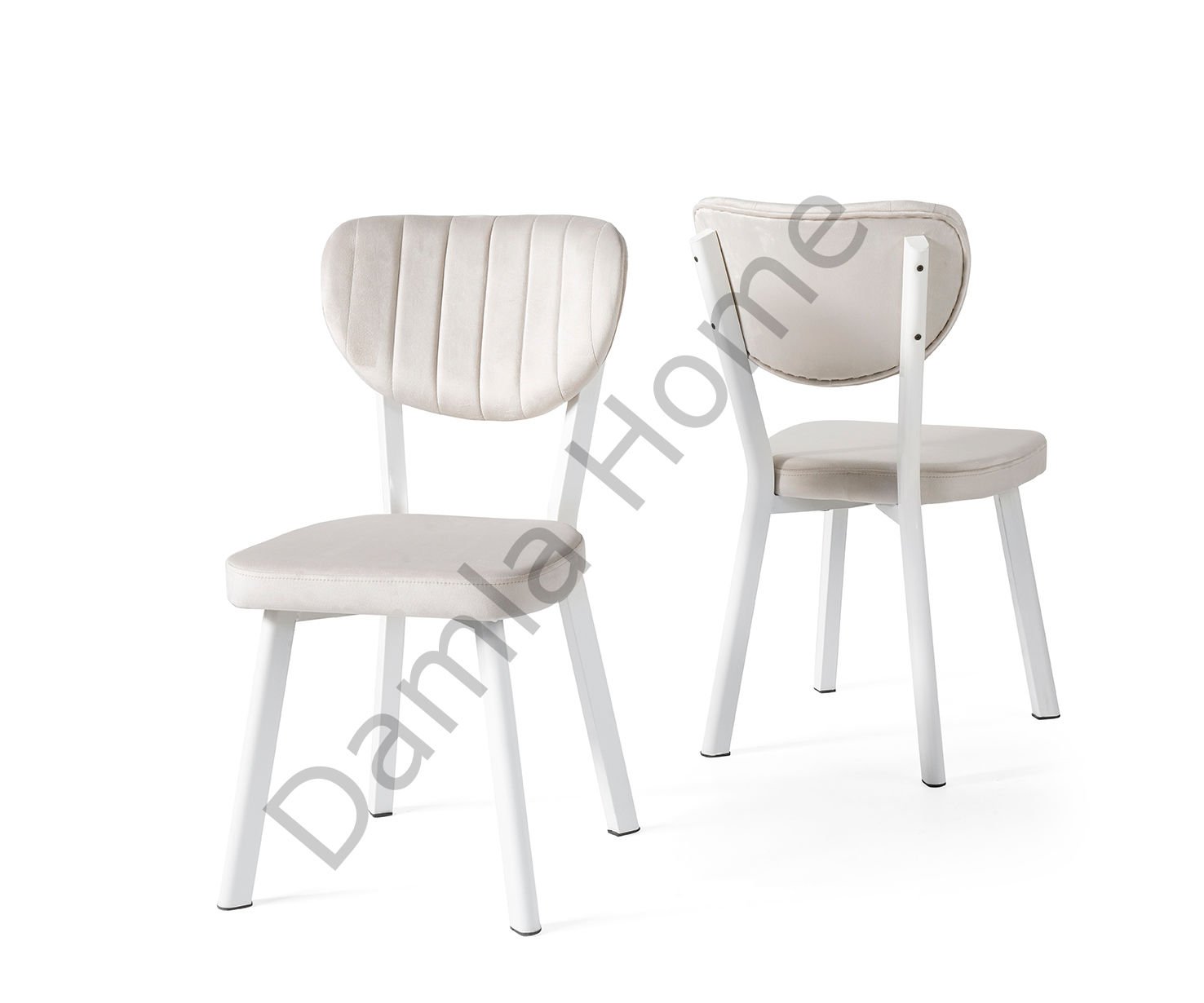 Elma Sandalye - Beyaz/Krem