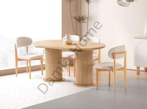 Lilyum Yemek Odası - Meşe/Ekru