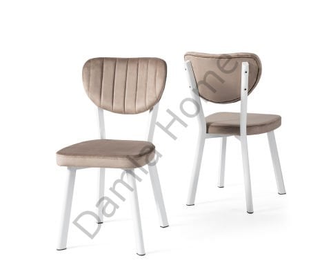 Elma Sandalye - Beyaz/Kahve