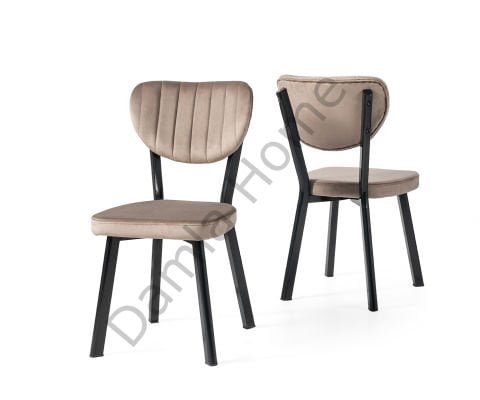 Elma Sandalye - Siyah/Kahve