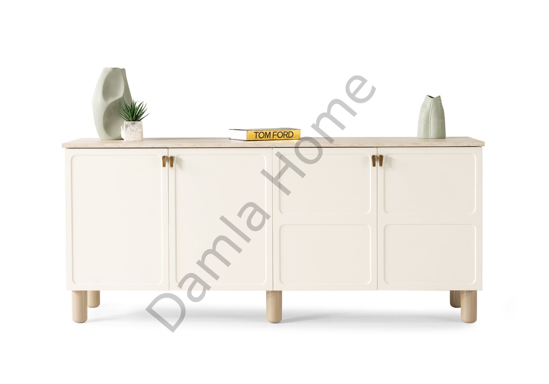 Stil Konsol - Traverten/Ekru