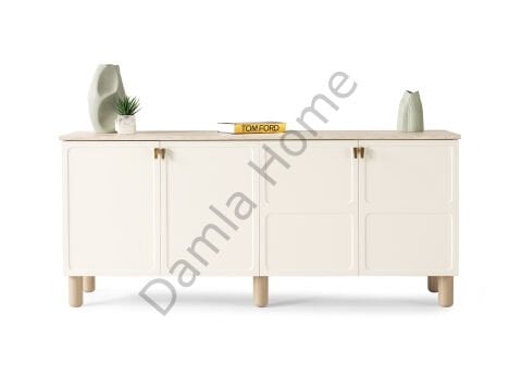 Stil Konsol - Traverten/Ekru