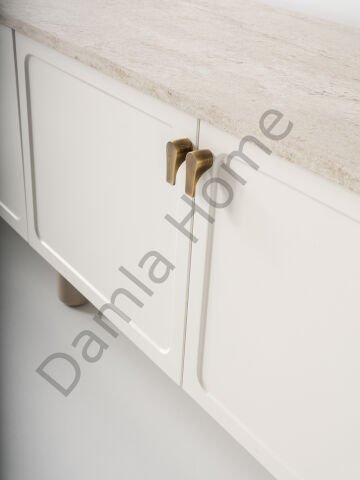 Stil Tv Ünitesi & Akıllı Sehpa Seti - Traverten/Ekru