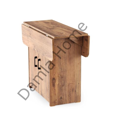 Dolaplı İzmir Masa Sandalye Takımı - Çam