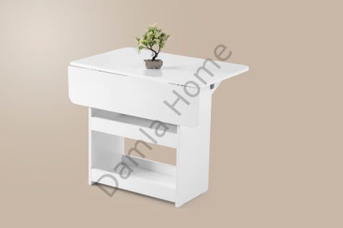 İzmir Katlanır Masa Sandalye Takımı - Beyaz