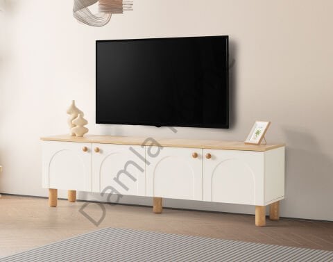 Açelya Tv Ünitesi - Meşe/Ekru