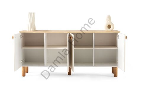 Açelya Konsol - Meşe/Ekru