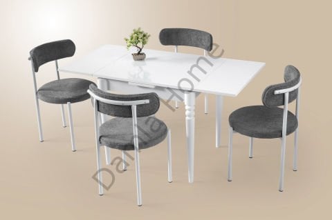 Pınar Masa Sandalye Takımı - Beyaz